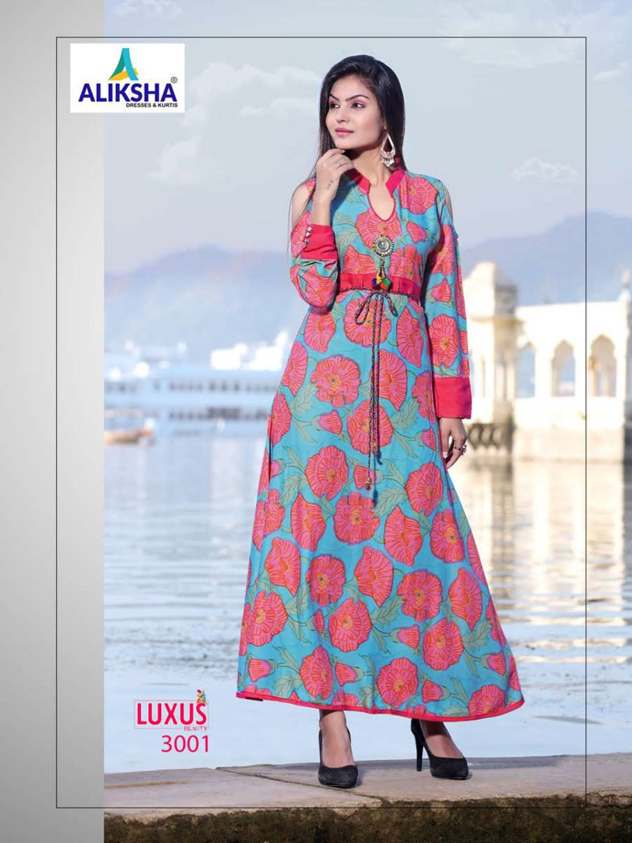 Luxus Beauty Vol-3 Aliksha Rayon Print Kurti Traders Luxus Beauty Vol-3 Aliksha Rayon Print Kurti Traders